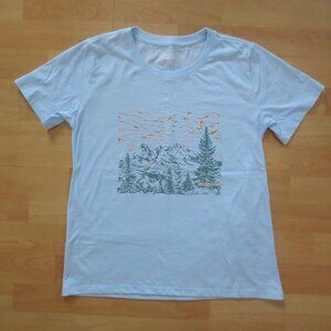 Eddie Bauer Graphic Tee with Mountain Landscape